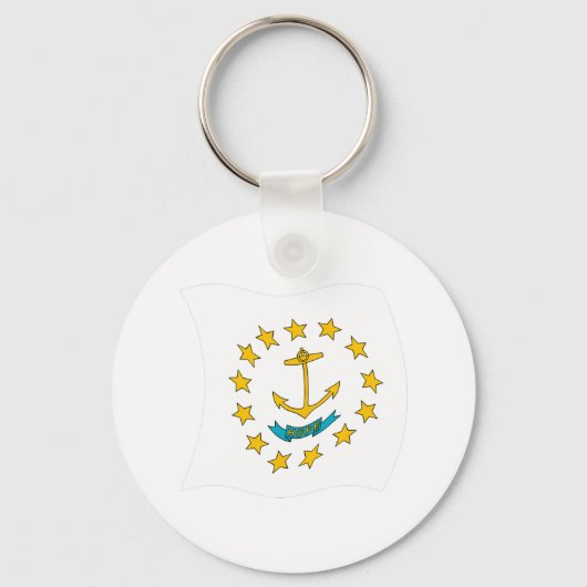 Porte-clés Drapeau de l'Île de Rhode (Recto)