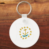 Porte-clés Drapeau de l'Île de Rhode (Recto)