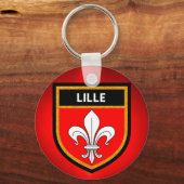 Porte-clés Drapeau de Lille (Recto)