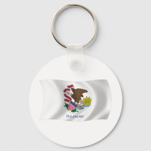Porte-clés Drapeau de l'Illinois (Recto)
