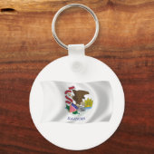 Porte-clés Drapeau de l'Illinois (Recto)