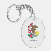 Porte-clés Drapeau de l'Illinois (Devant gauche)