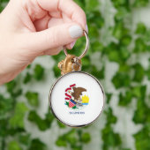 Porte-clés Drapeau de l'Illinois (Main)