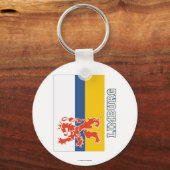 Porte-clés Drapeau de Limbourg avec nom (Recto)