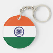 Porte-clés Drapeau de l'Inde (Dos)