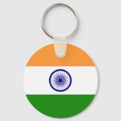 Porte-clés Drapeau de l'Inde (Verso)