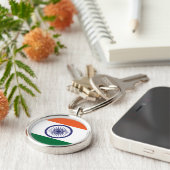 Porte-clés Drapeau de l'Inde (Côté)