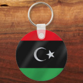 Porte-clés Drapeau de l'Indépendance libyenne - Libérez la Li (Recto)