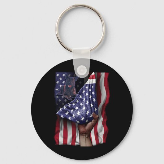 Porte-clés Drapeau de l'Indépendance Us Hollandais Shepherd (Recto)