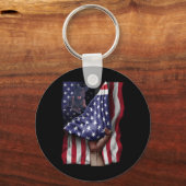 Porte-clés Drapeau de l'Indépendance Us Hollandais Shepherd (Recto)
