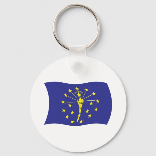 Porte-clés Drapeau de l'Indiana (Recto)