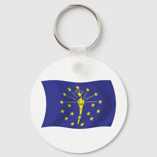 Porte-clés Drapeau de l'Indiana (Recto)