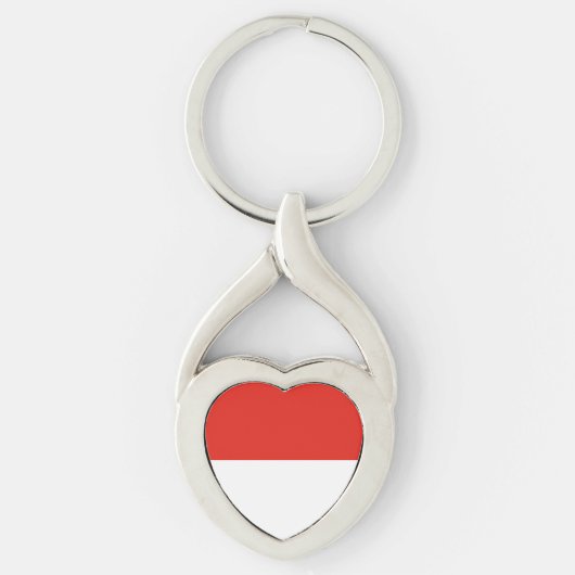 Porte-clés Drapeau de l'Indonésie (Devant)