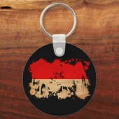 Porte-clés Drapeau de l'Indonésie (Recto)