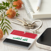 Porte-clés Drapeau de l'Irak (Devant Droit)