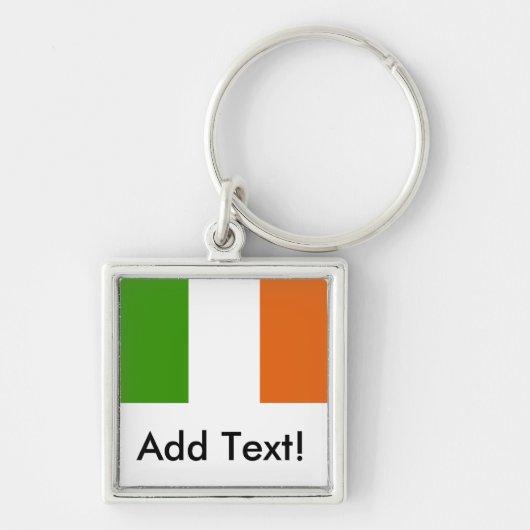 Porte-clés Drapeau de l'Irlande (Devant)