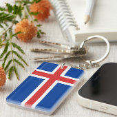 Porte-clés Drapeau de l'Islande (Devant droit)