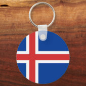 Porte-clés Drapeau de l'Islande (Recto)