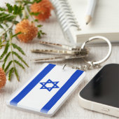 Porte-clés Drapeau de l'Israël (Devant droit)
