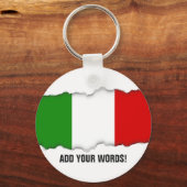 Porte-clés Drapeau de l'Italie (Recto)