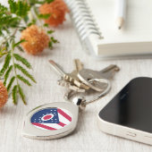 Porte-clés Drapeau de l'Ohio (Côté )