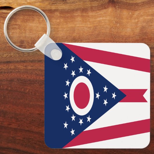Porte-clés Drapeau de l'Ohio (Recto)