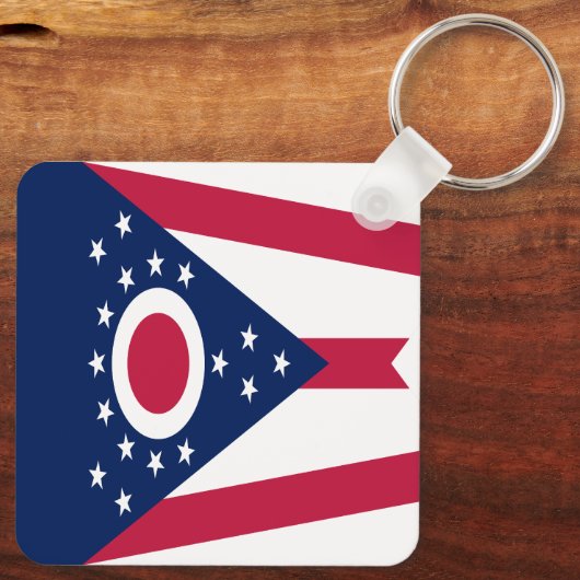 Porte-clés Drapeau de l'Ohio (Verso)