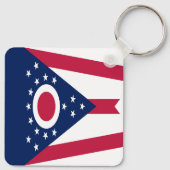 Porte-clés Drapeau de l'Ohio (Dos)