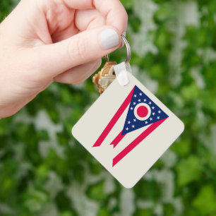 Porte-clés Drapeau de l'Ohio : la bannière Buckeye State