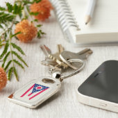 Porte-clés Drapeau de l'Ohio : La Bannière de l'État du Bucke (Côté )