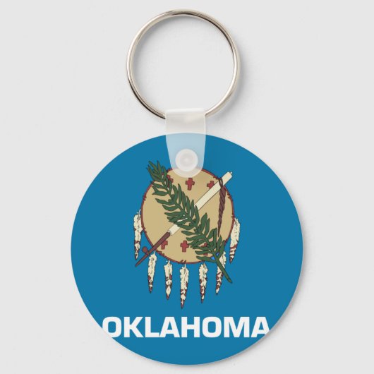 Porte-clés Drapeau de l'Oklahoma (Recto)