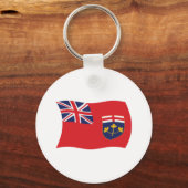 Porte-clés Drapeau de l'Ontario (Recto)
