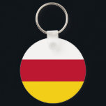 Porte-clés Drapeau de l'Ossétie du Nord<br><div class="desc">Drapeau patriotique de l'Ossétie du Nord-Alanie.</div>