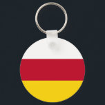 Porte-clés Drapeau de l'Ossétie du Nord<br><div class="desc">Drapeau patriotique de l'Ossétie du Nord-Alanie.</div>