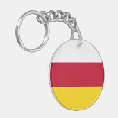 Porte-clés Drapeau de l'Ossétie du Nord (Devant gauche)