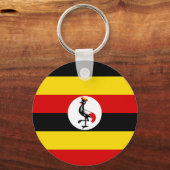 Porte-clés Drapeau de l'Ouganda (Verso)