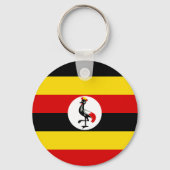 Porte-clés Drapeau de l'Ouganda (Verso)