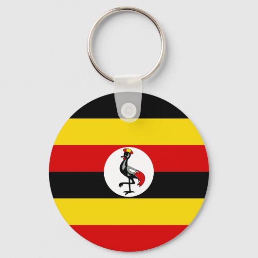Porte-clés Drapeau de l'Ouganda (Recto)