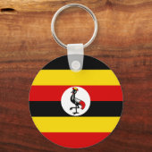 Porte-clés Drapeau de l'Ouganda (Verso)