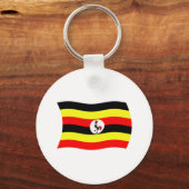 Porte-clés Drapeau de l'Ouganda (Recto)