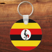 Porte-clés Drapeau de l'Ouganda (Recto)