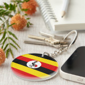 Porte-clés Drapeau de l'Ouganda (Devant droit)