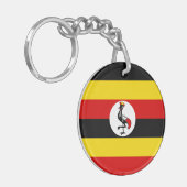 Porte-clés Drapeau de l'Ouganda (Devant gauche)