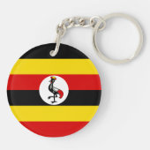 Porte-clés Drapeau de l'Ouganda (Dos)