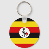 Porte-clés Drapeau de l'Ouganda (Recto)