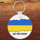 Porte-clés Drapeau de l'Ukraine (Recto)