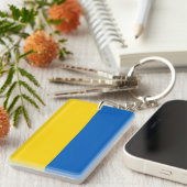 Porte-clés Drapeau de l'Ukraine (Devant droit)