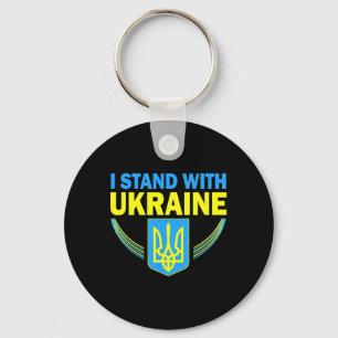 Porte-clés Drapeau de l'Ukraine Je suis avec le T-shirt Ukrai