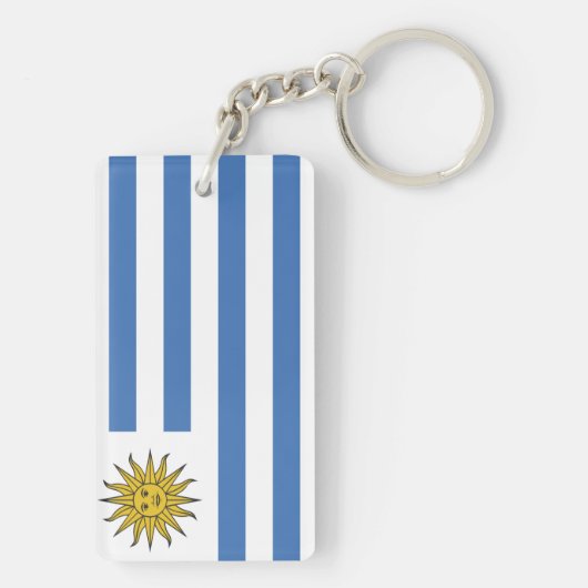 Porte-clés Drapeau de l'Uruguay (Dos)