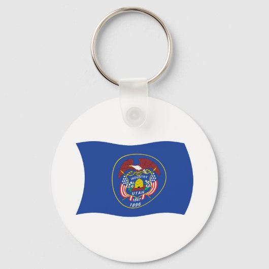 Porte-clés Drapeau de l'Utah (Recto)